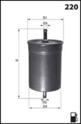 ELE6010 MECAFILTER Автозапчасть/фильтр топливный