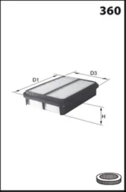 ELP9442 MECAFILTER Воздушный фильтр